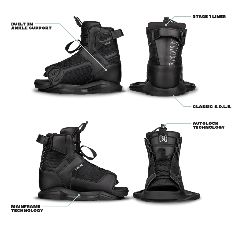 2021 Ronix DIVIDE Kid’s Wakeboarding Boots | K2-6