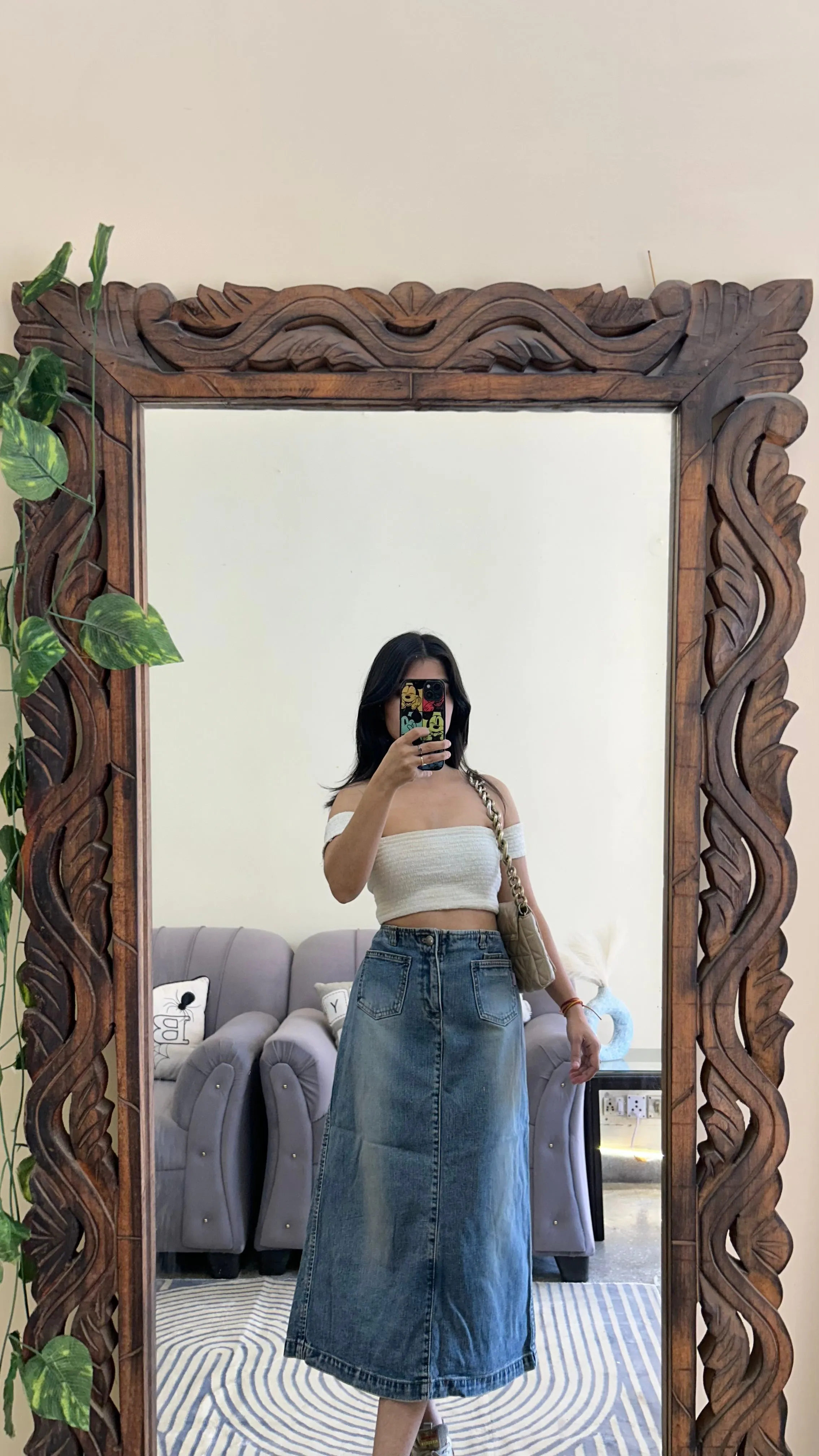 37) Korean skirt 30 waist/l:28