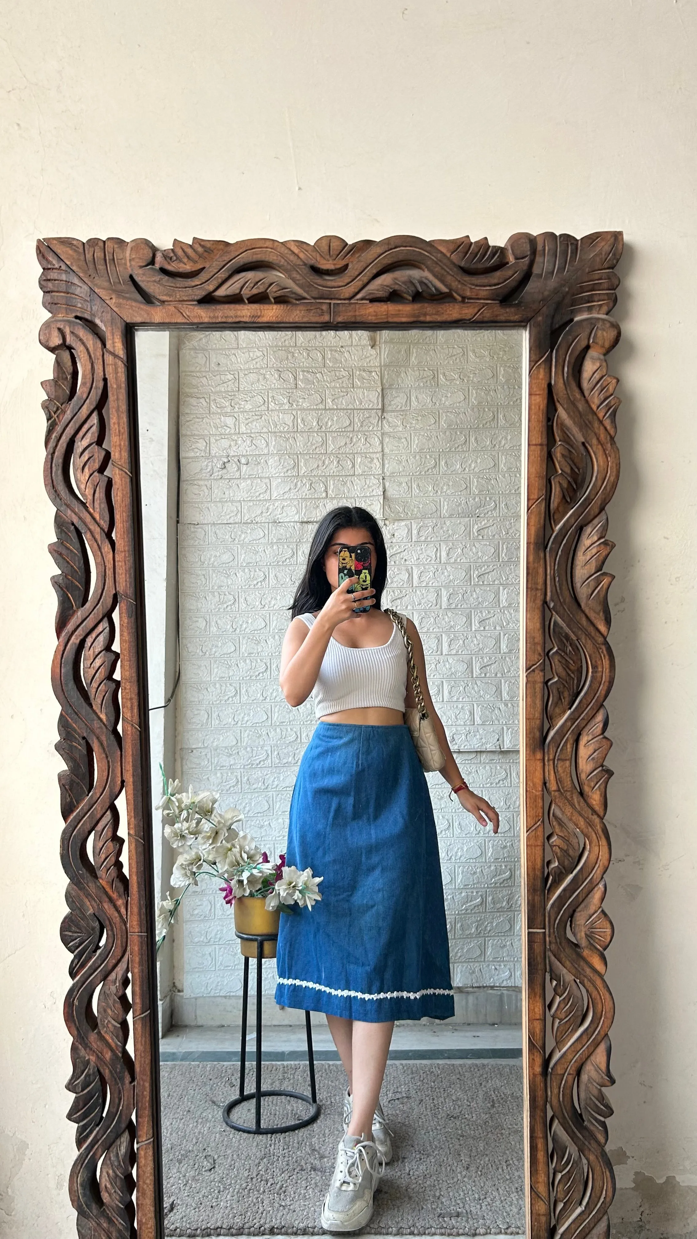 47) Korean skirt ( no cut) 29 waist/l:30