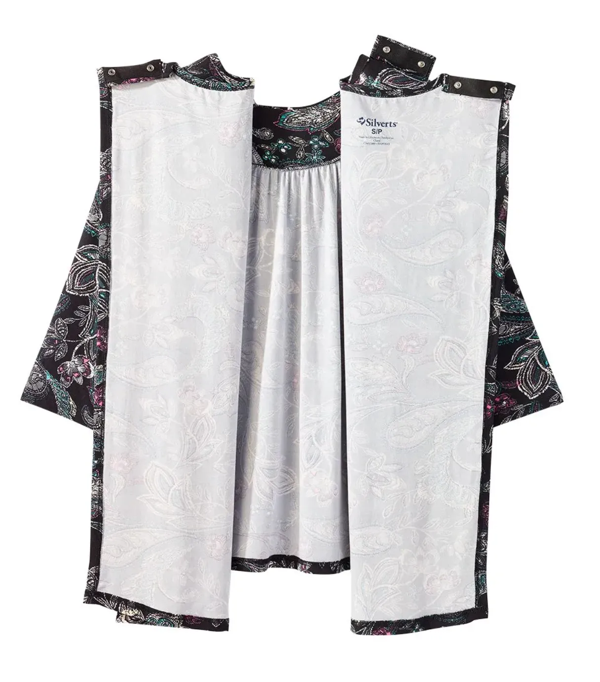 Adaptive Shirt Open Back Top With Scoop Neck