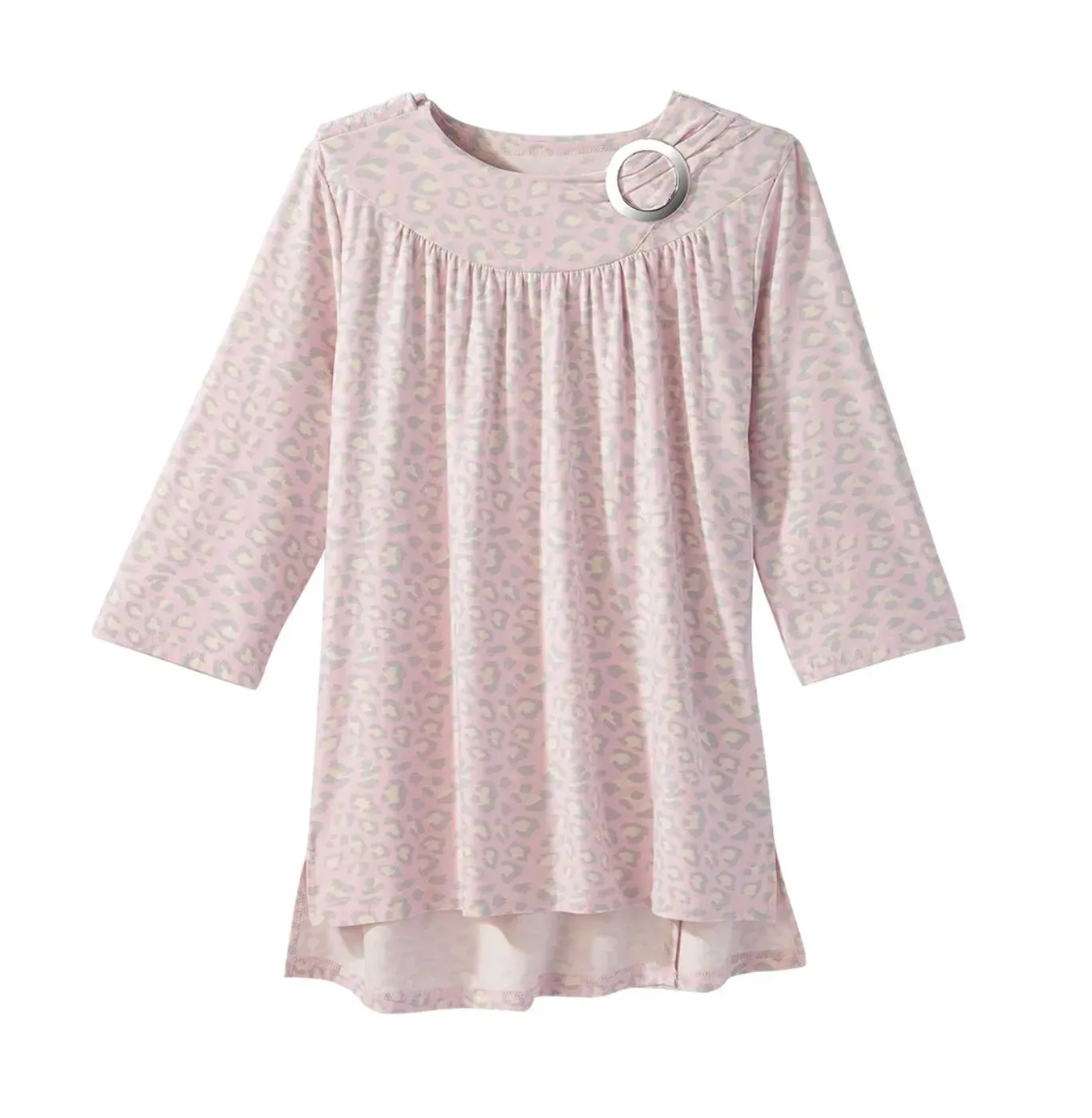 Adaptive Shirt Open Back Top With Scoop Neck