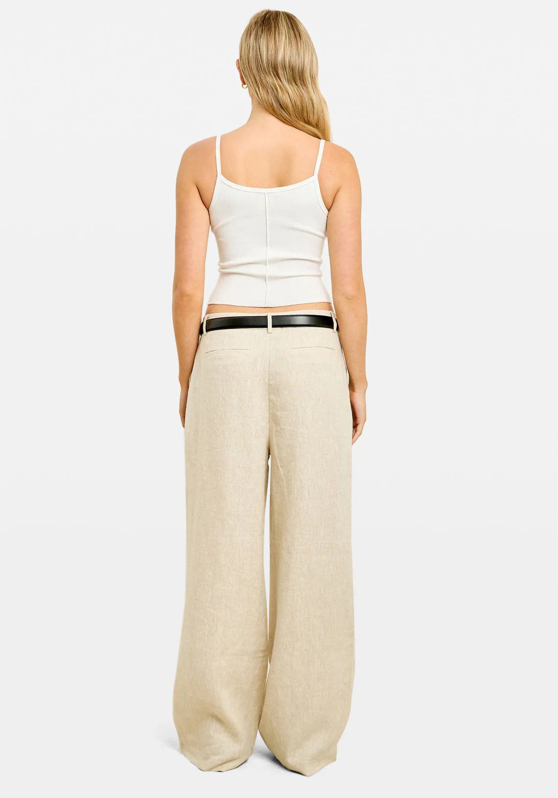 AISHA TAILORED PANT STONE