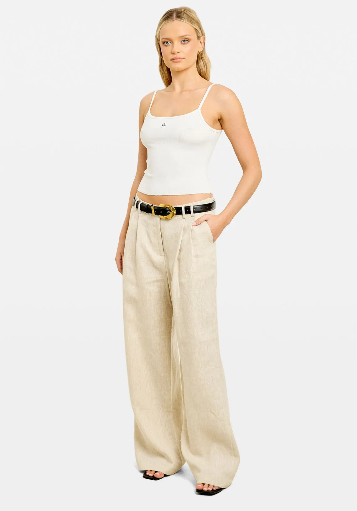 AISHA TAILORED PANT STONE