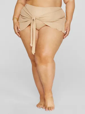 Akira Shimmer Tie Front Bikini Bottom