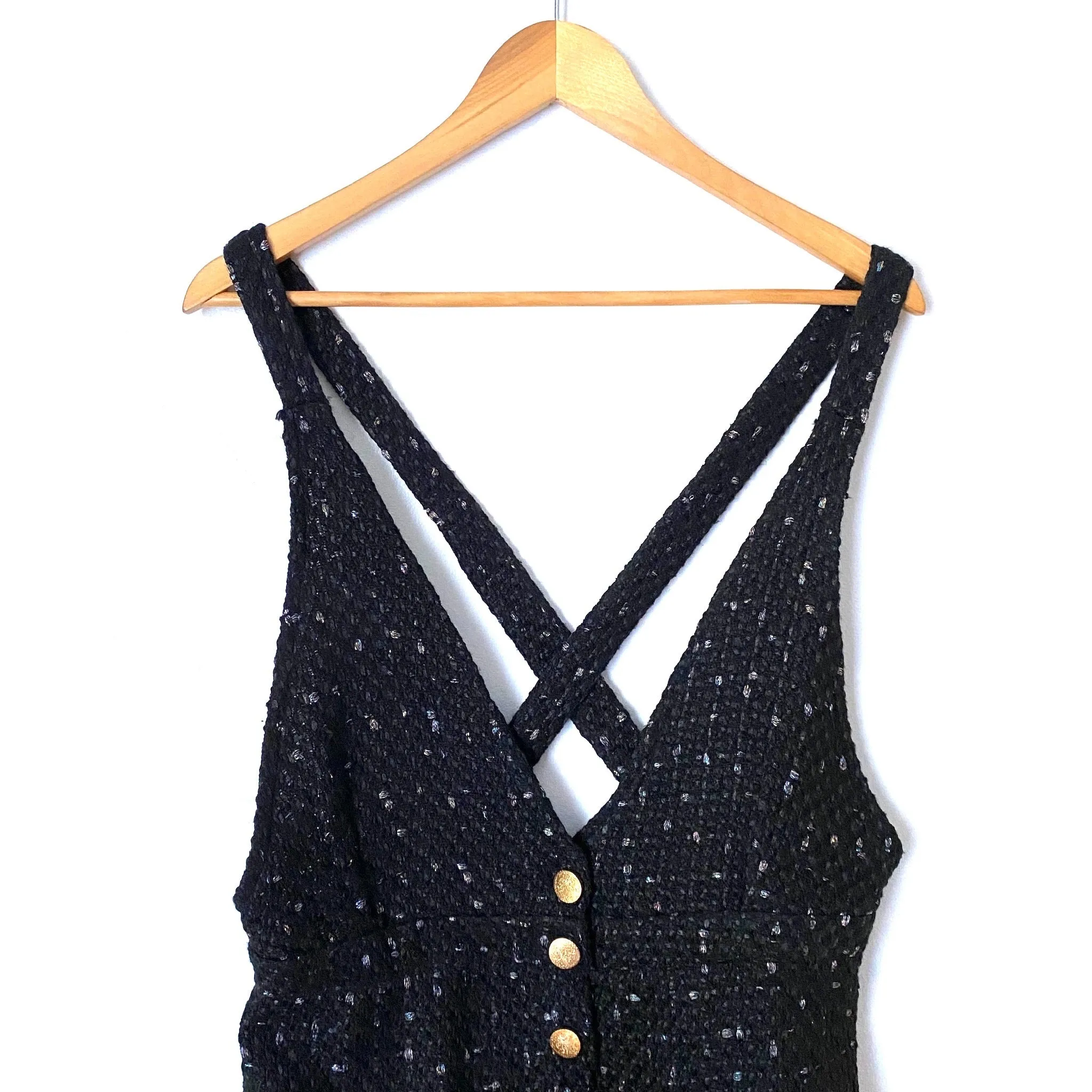 Amaryllis Black Tweed Overall Skirt- Size M (we have matching jacket)