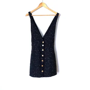 Amaryllis Black Tweed Overall Skirt- Size M (we have matching jacket)