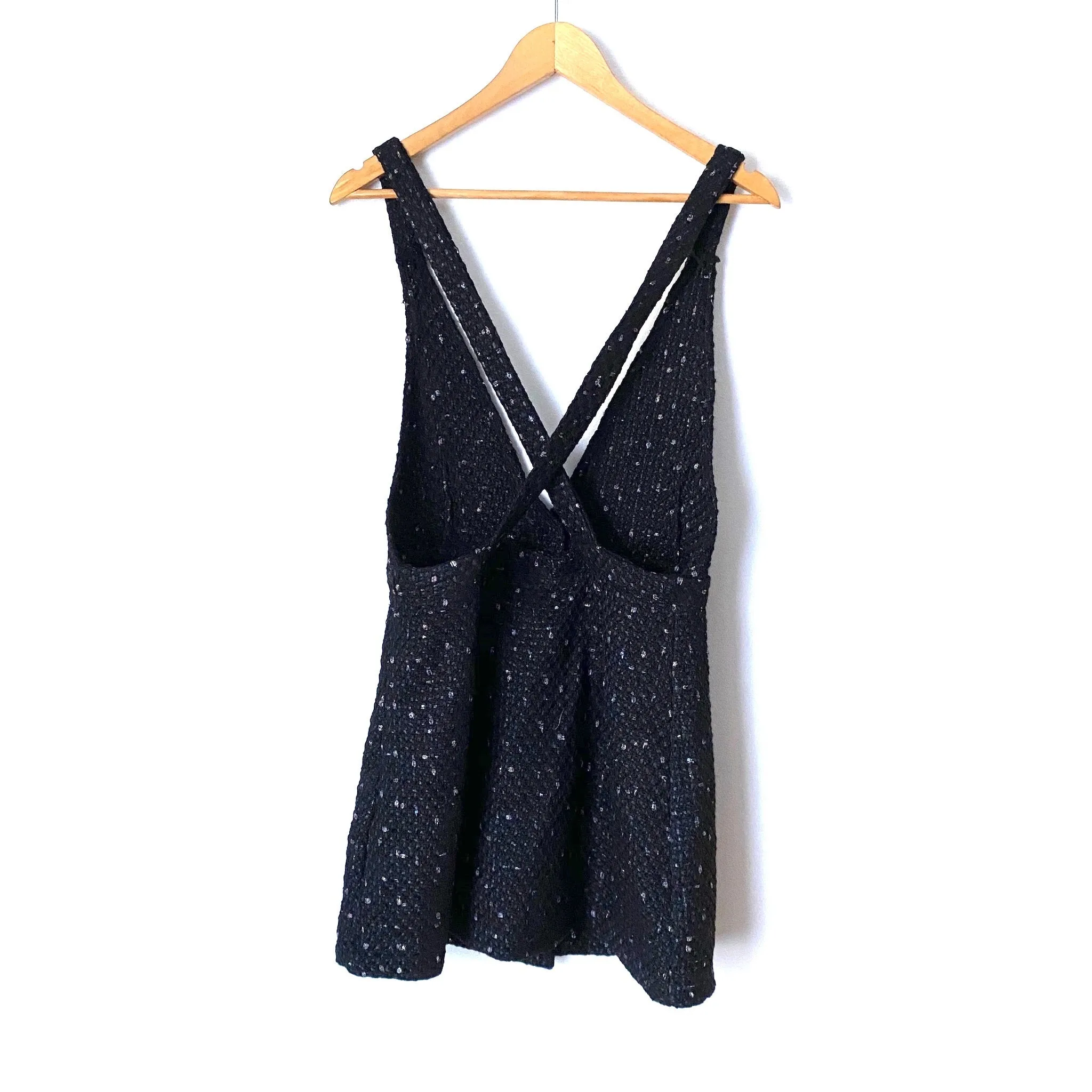 Amaryllis Black Tweed Overall Skirt- Size M (we have matching jacket)