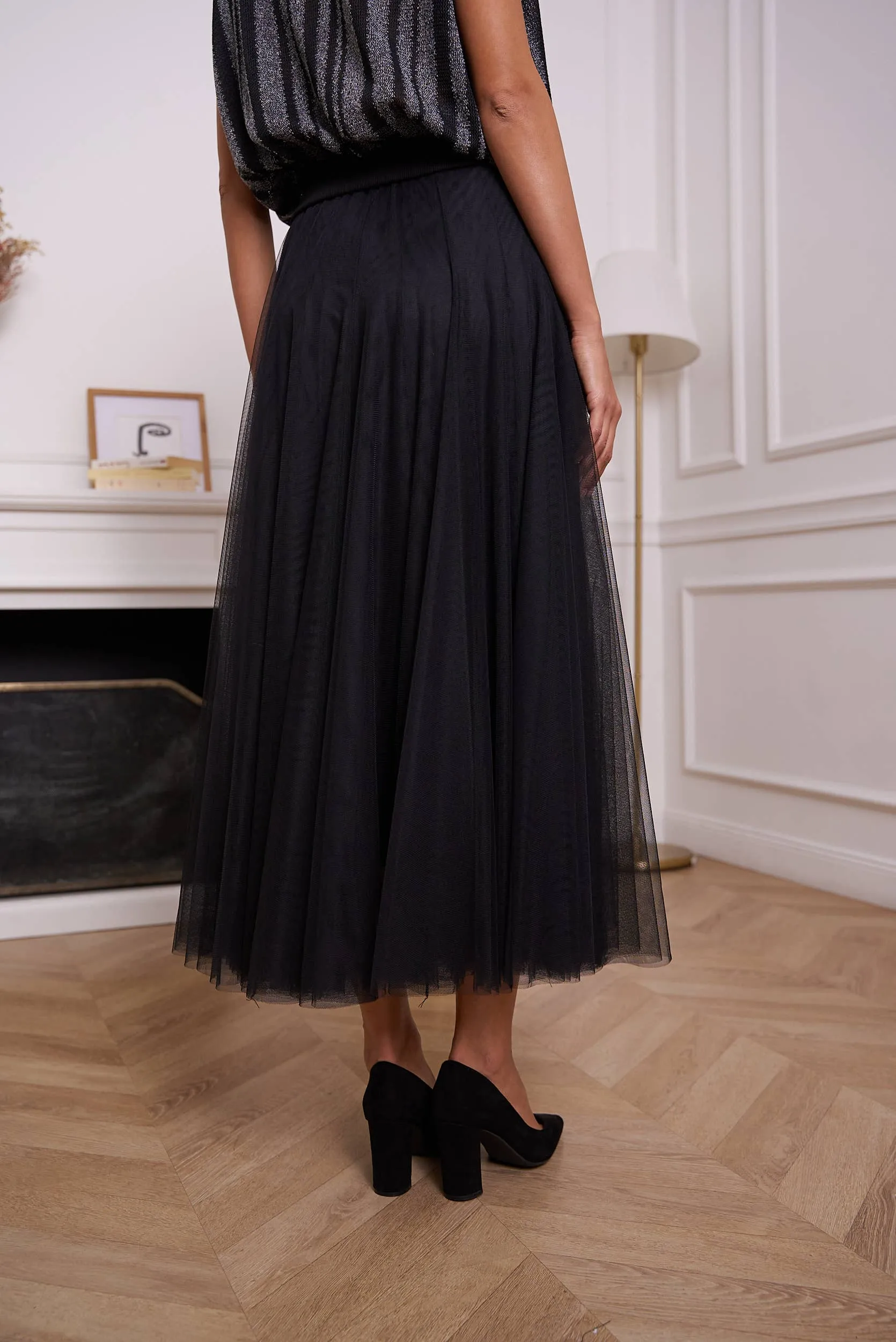 Ambre Slim Fit Tulle Skirt