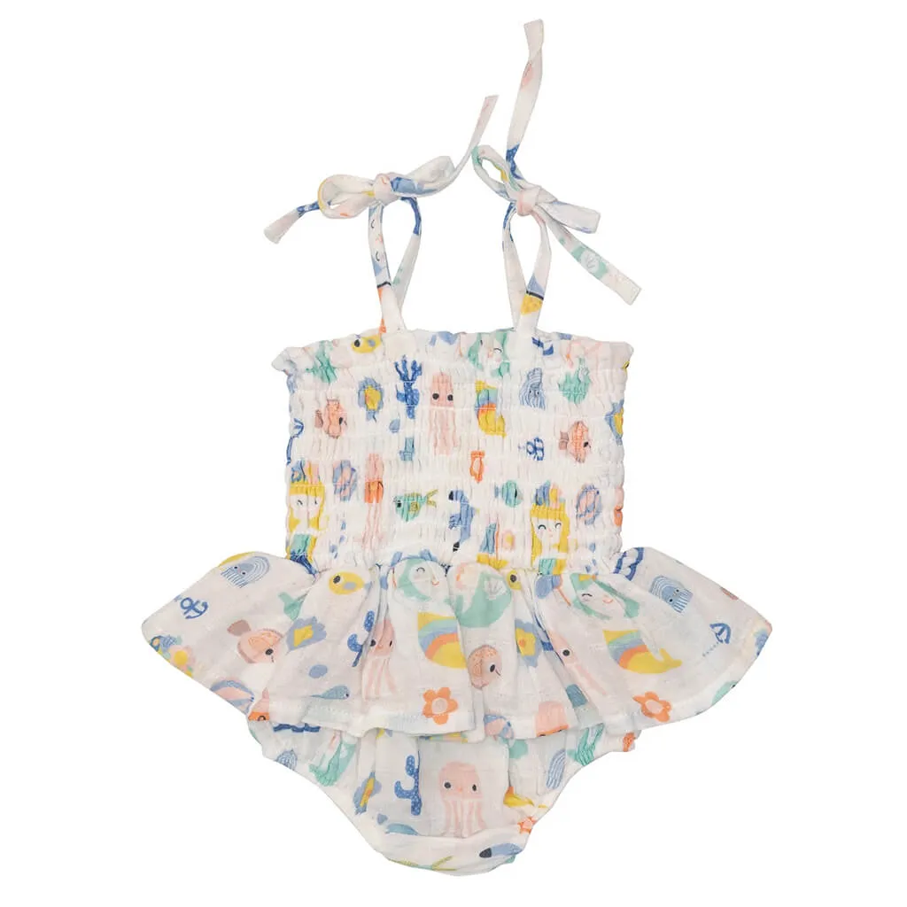 Angel Dear Smocked Bubble with Skirt Sea U Mermaids