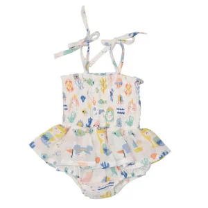 Angel Dear Smocked Bubble with Skirt Sea U Mermaids
