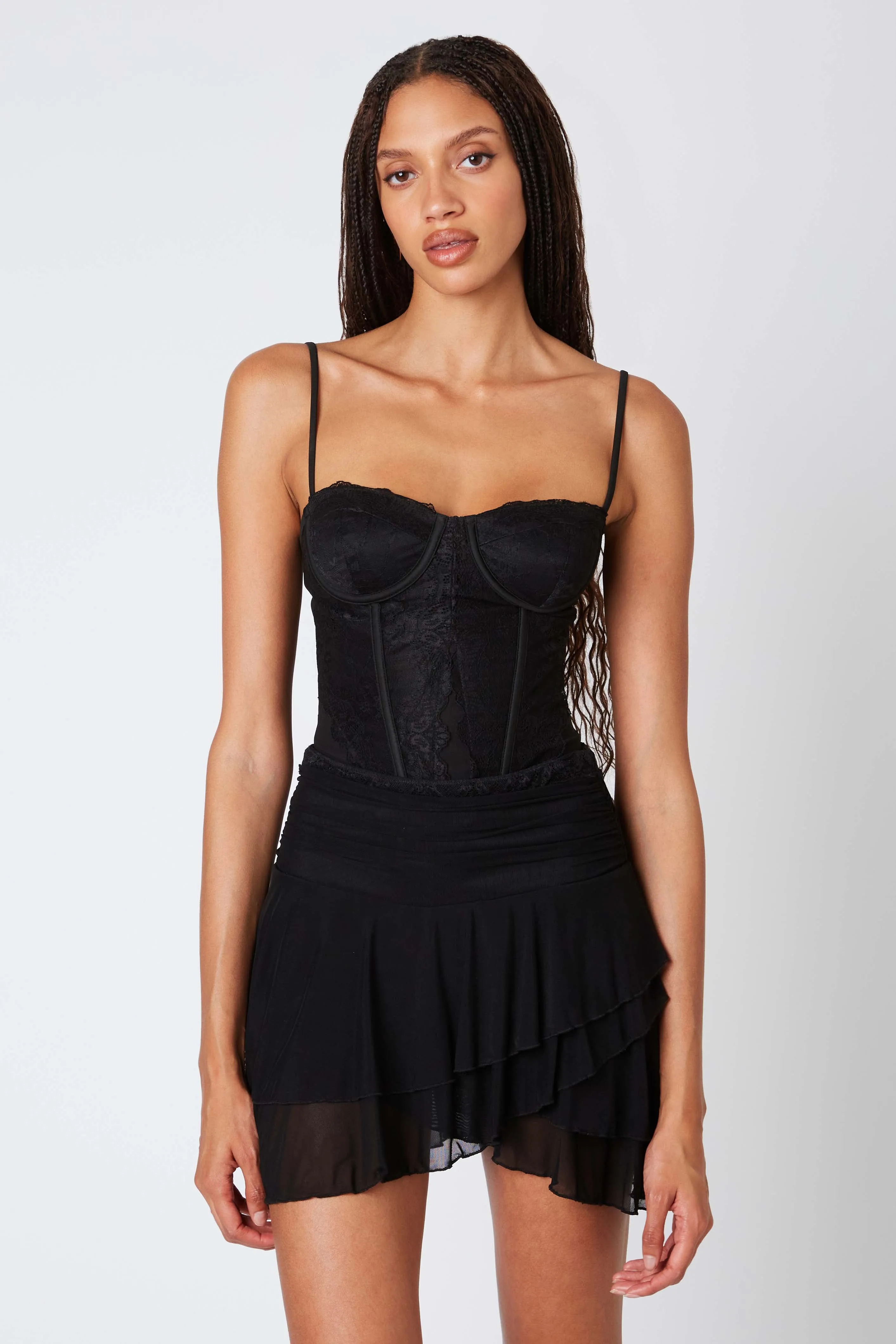 Asymmetrical Mini Skirt