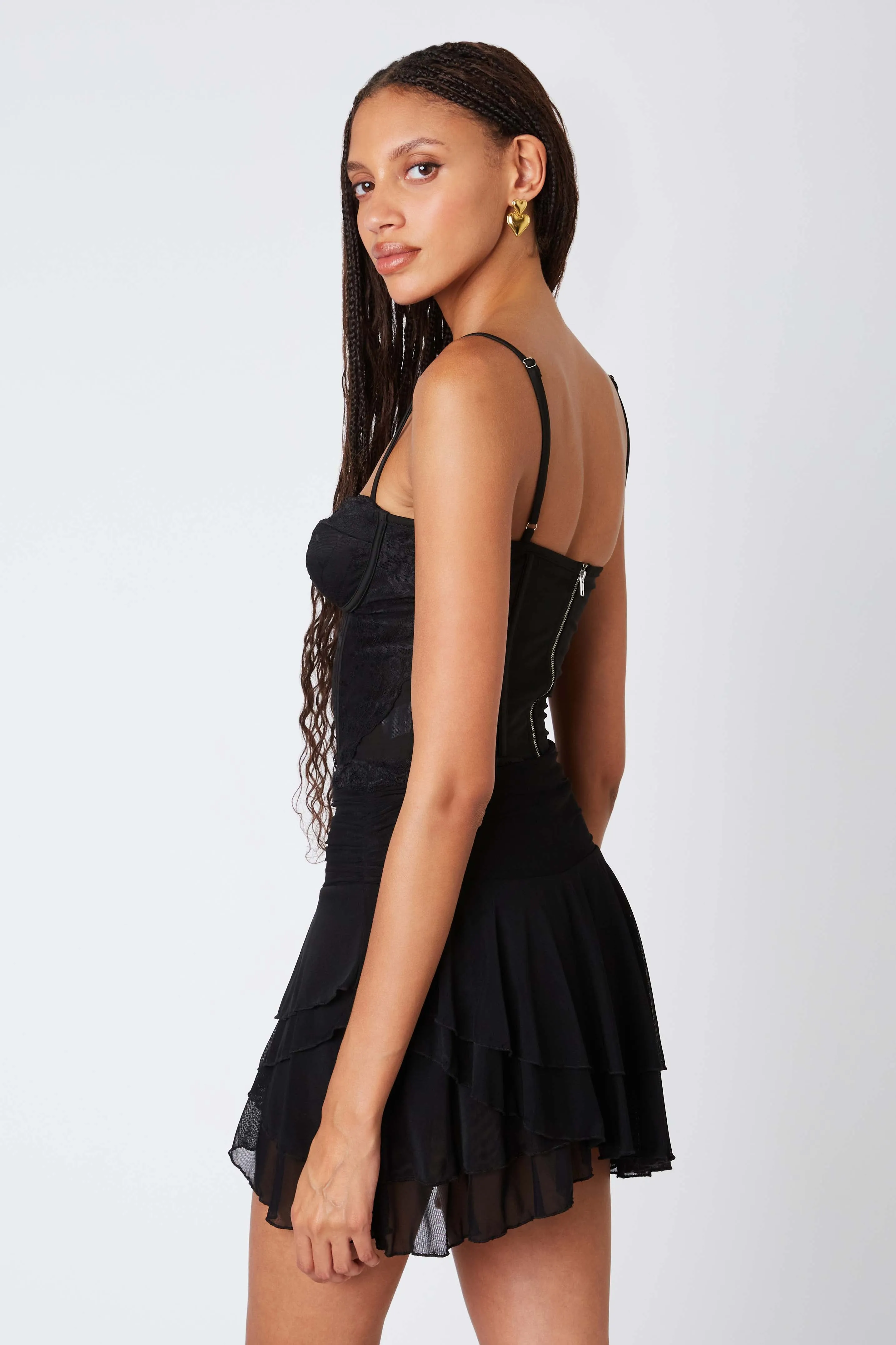 Asymmetrical Mini Skirt