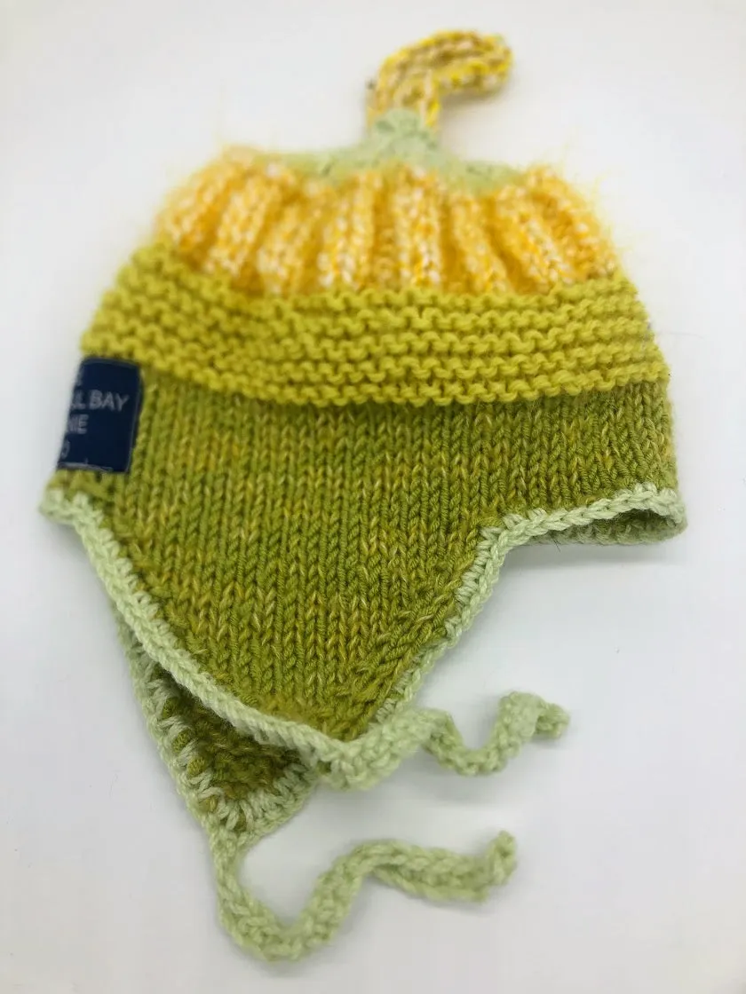 BABY  BEANIE -CUCUMBER LIME vi
