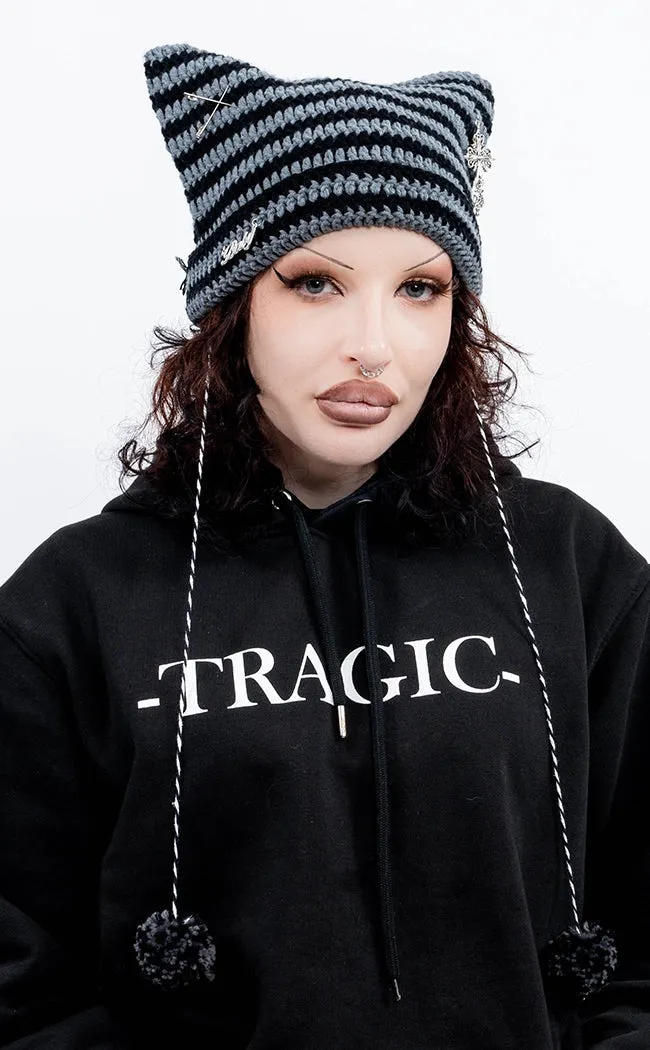 Bad Intentions Beanie | Grey & Black