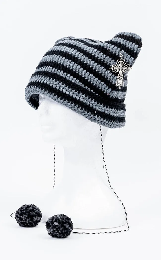 Bad Intentions Beanie | Grey & Black