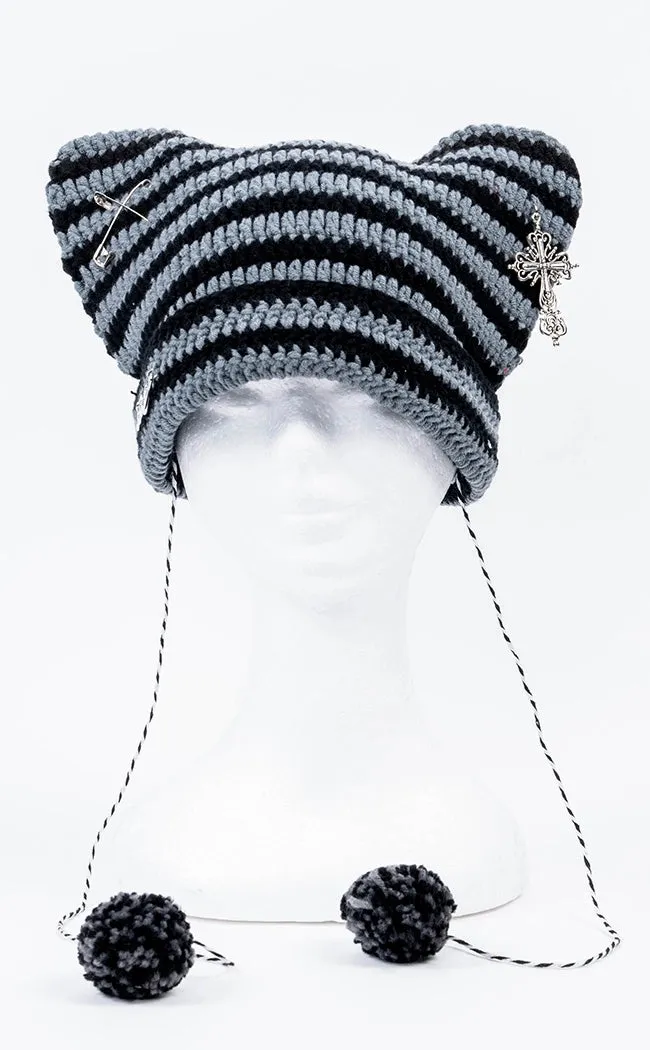 Bad Intentions Beanie | Grey & Black