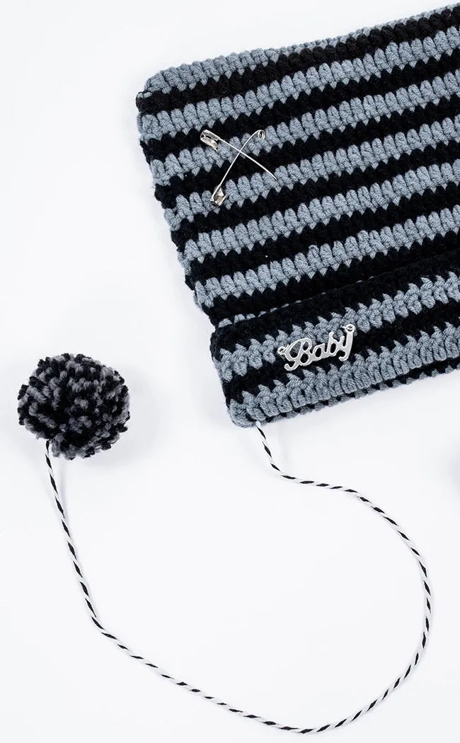 Bad Intentions Beanie | Grey & Black