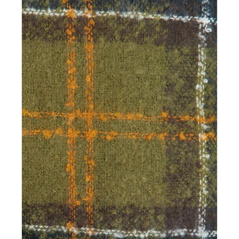Barbour Saltburn Ladies Beanie & Tartan Scarf Set - Classic
