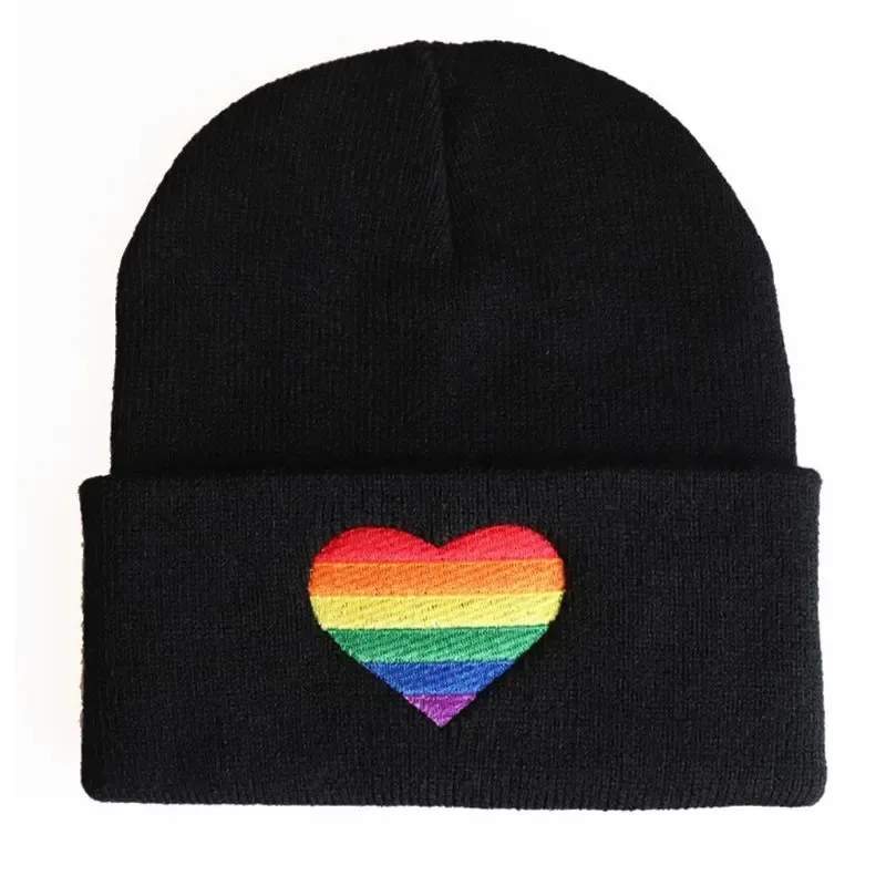 Beanie - Heart Rainbow