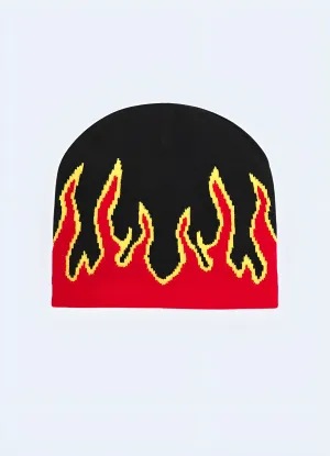 Beanie With Flames