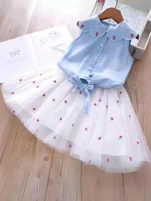Blooming At The Ranch Floral Tutu Skirt Set