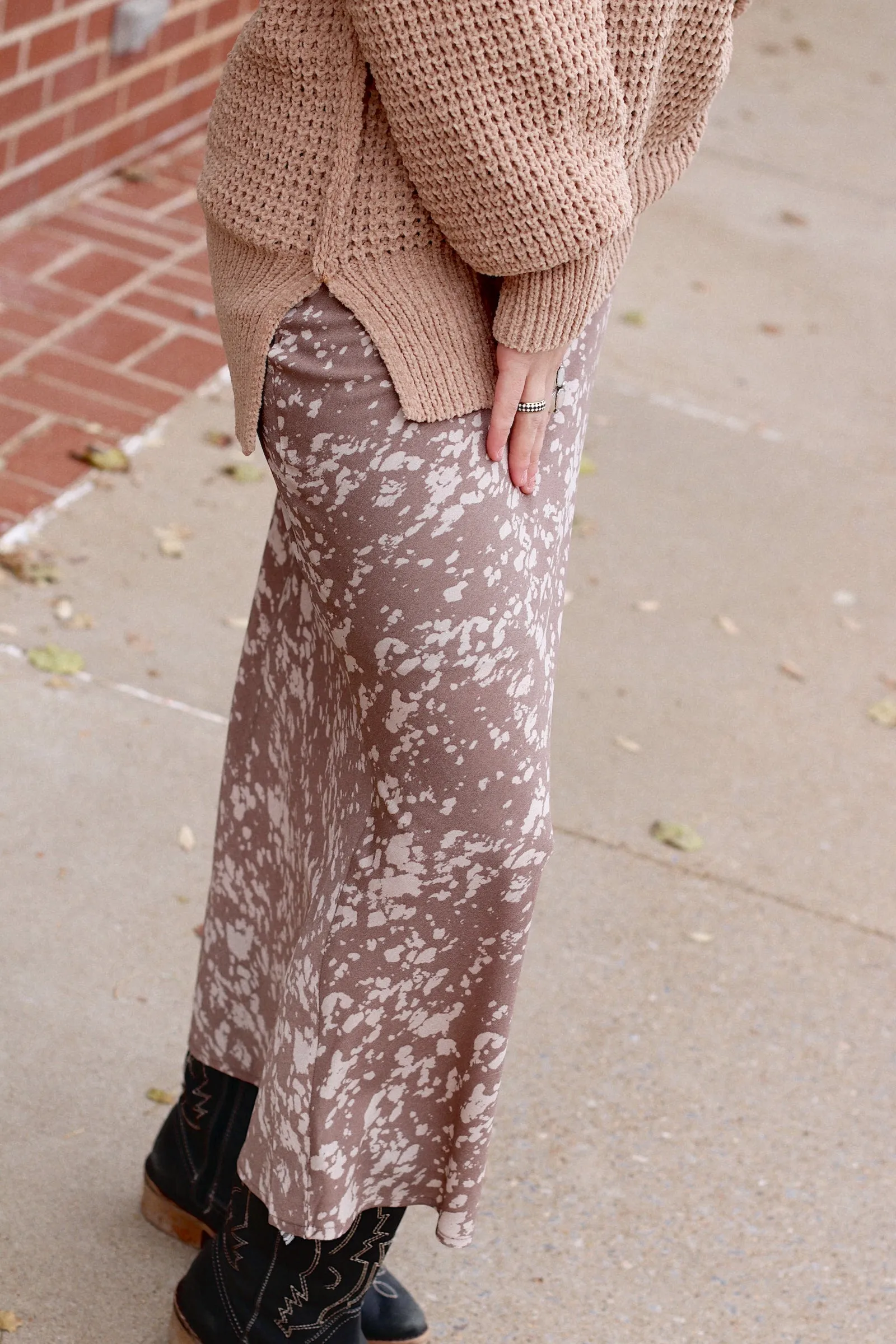 Britt's Fav Midi Skirt   Mocha