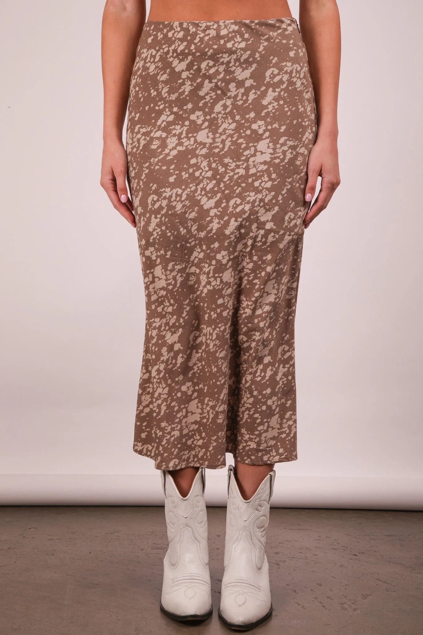 Britt's Fav Midi Skirt   Mocha