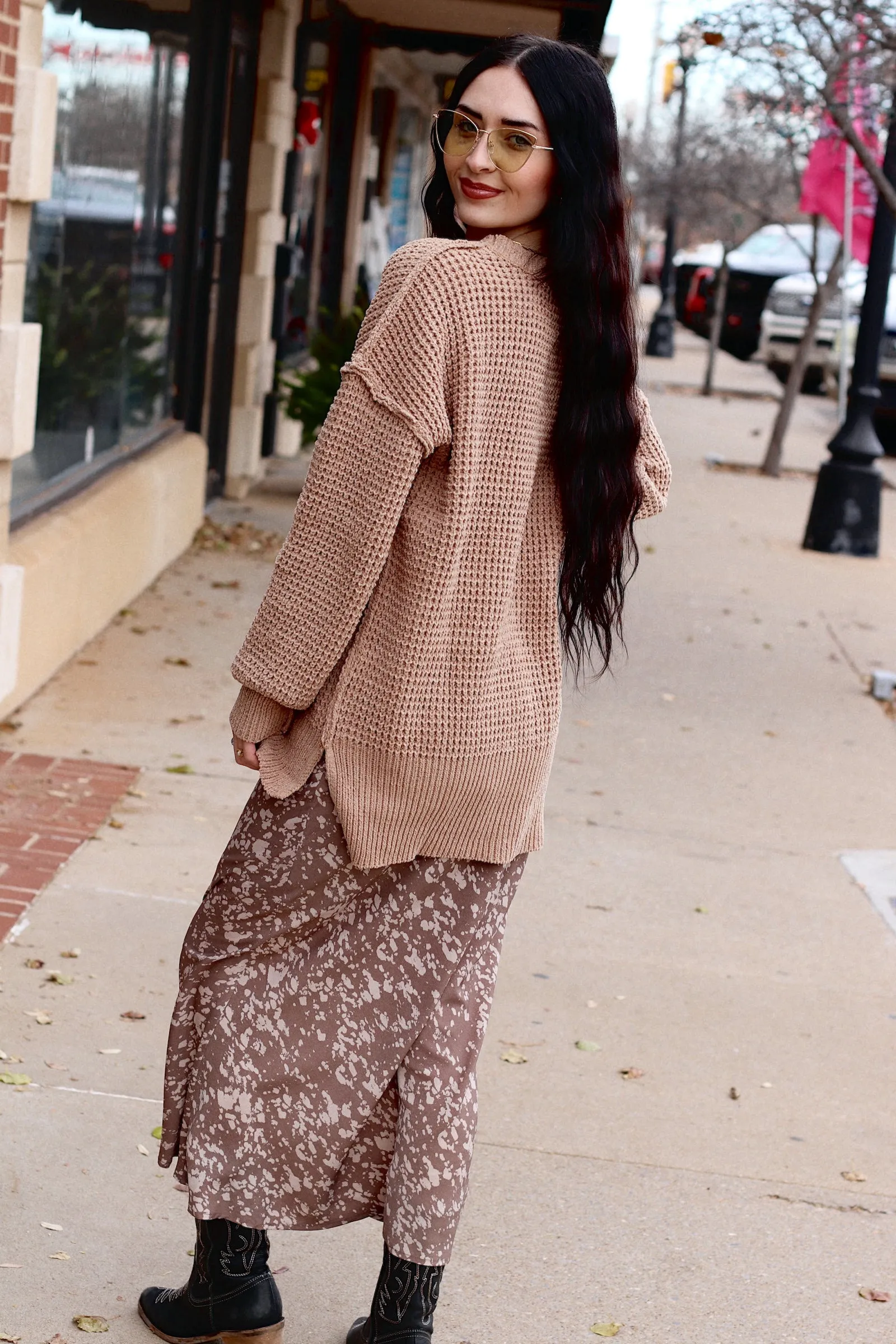 Britt's Fav Midi Skirt   Mocha