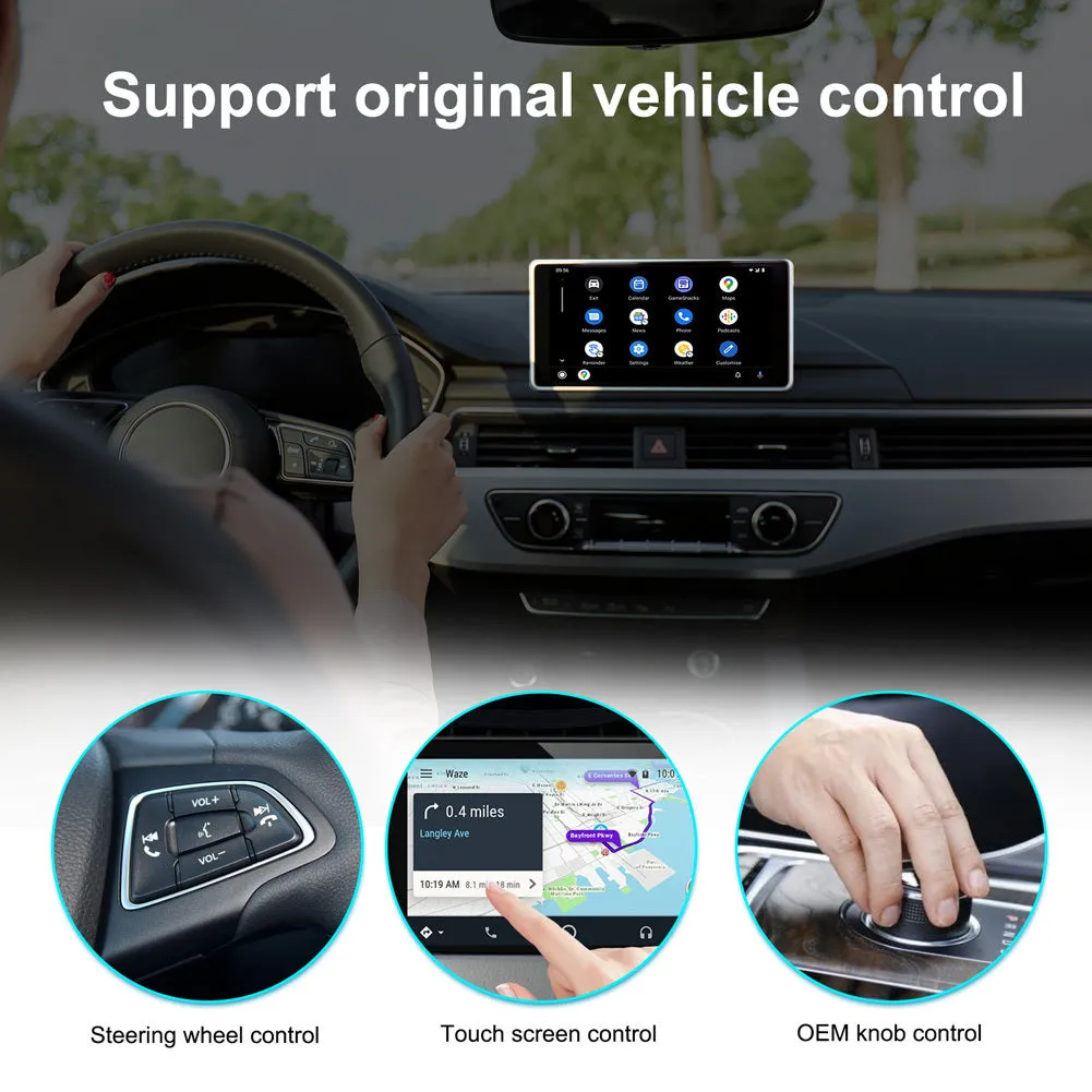 Car Wireless Adapter Compatible for Android Wire-Controlled to