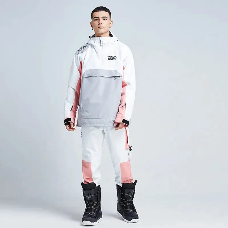 Couple Anorak Jacket & Pants Outdoor Snow Suit Sets