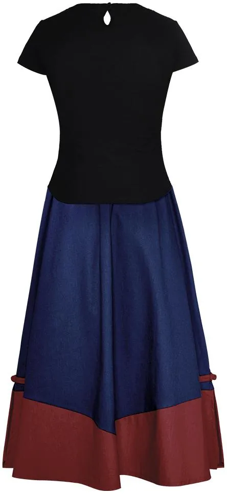 Embroidered Top and Skirt Set