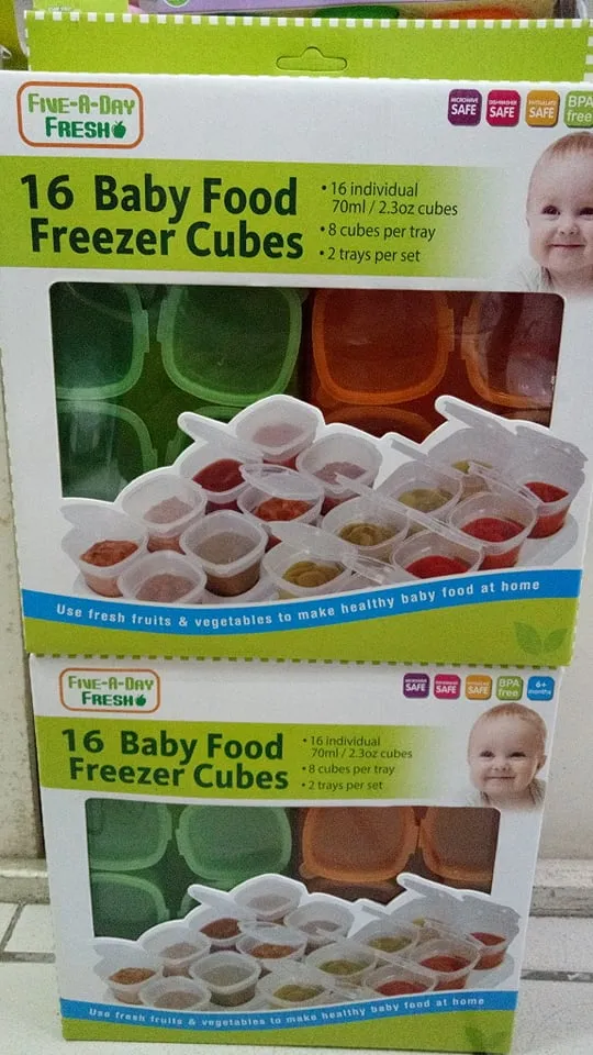 Five-a-Day Fresh 16pc Baby Food Freezer Cubes-Asst
