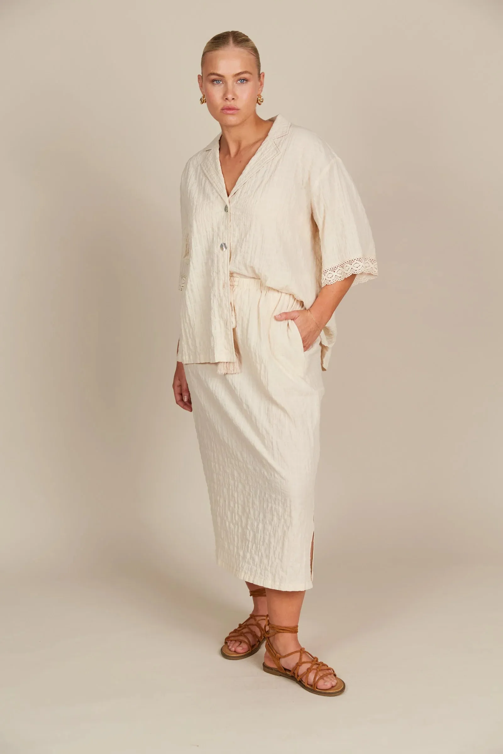 Fleur Skirt - Canvas