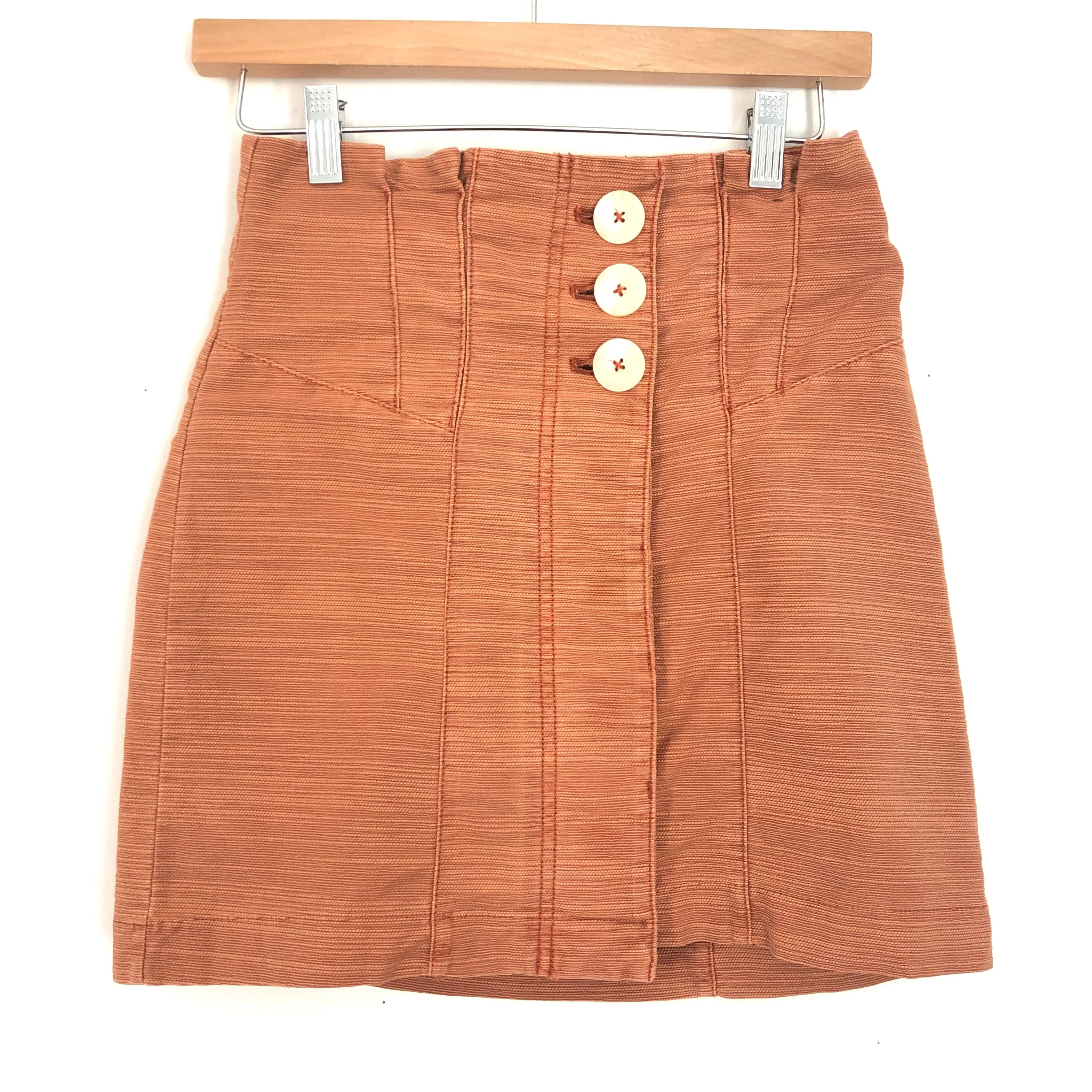 Free People Button Up Skirt- Size 2