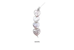 FWP1111 Fresh Water Pearl Heart Shaped Charm/Spacer