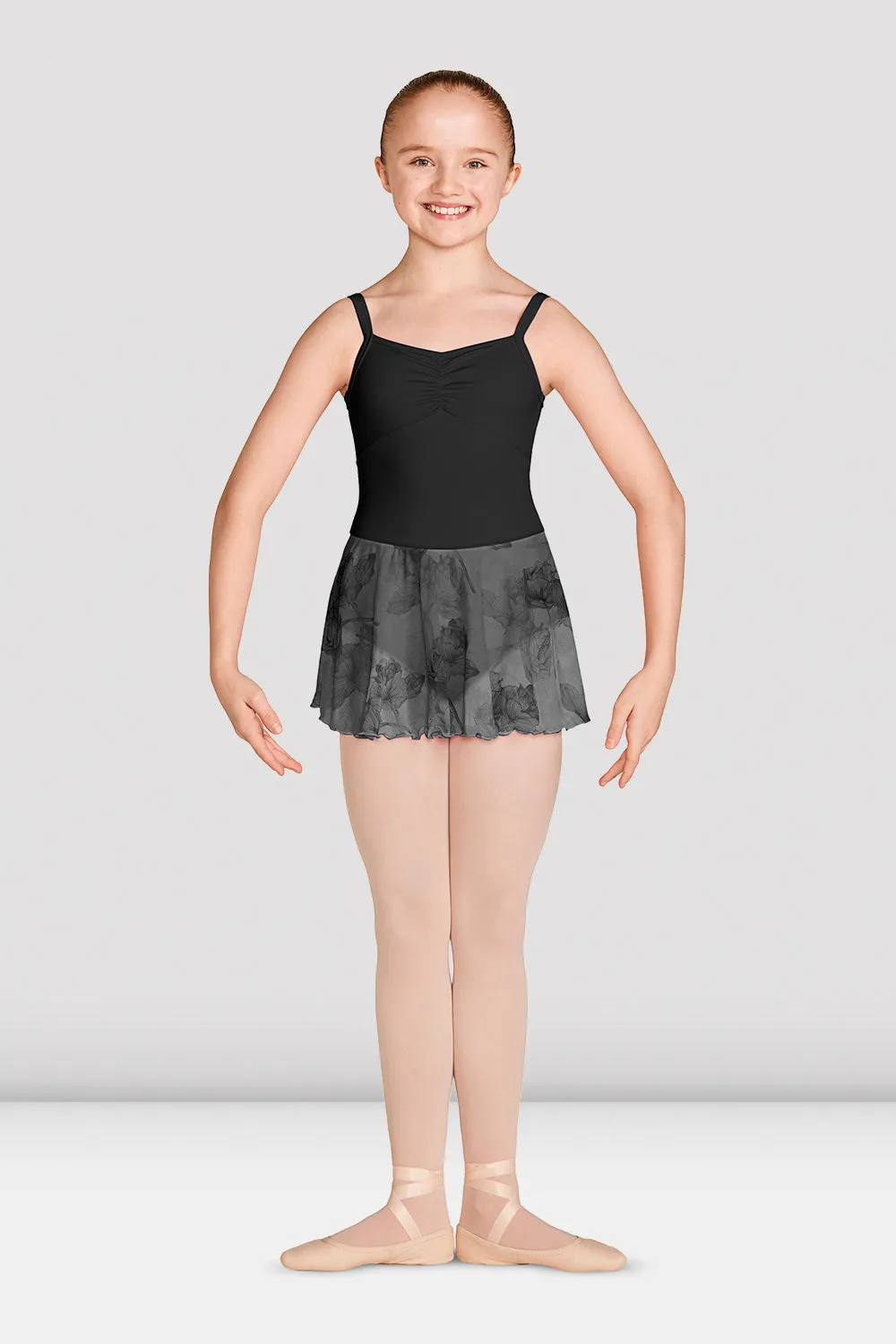 Girls Jasmine Print Camisole Skirted Leotard