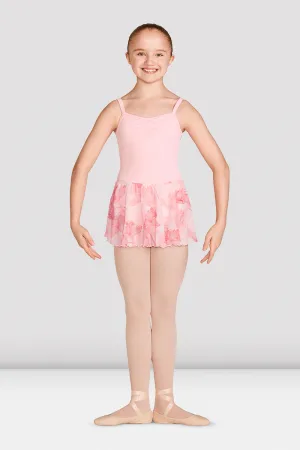 Girls Jasmine Print Camisole Skirted Leotard