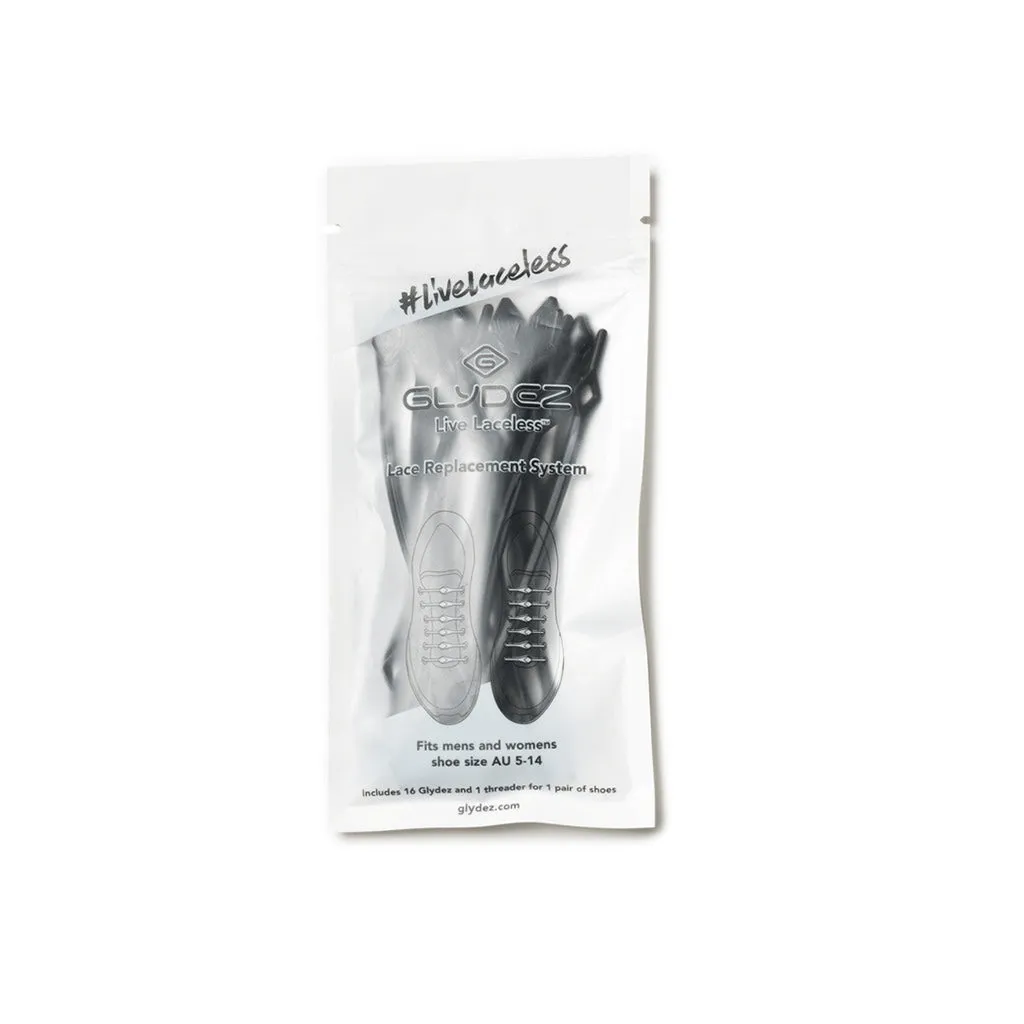 Glydez Regular No-Tie Laces - Black