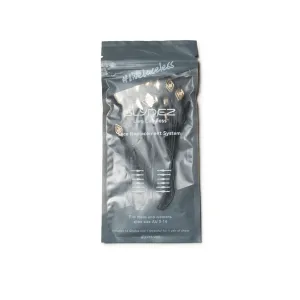 Glydez Regular No-Tie Laces - Black/Gold
