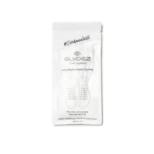 Glydez Regular No-Tie Laces - White
