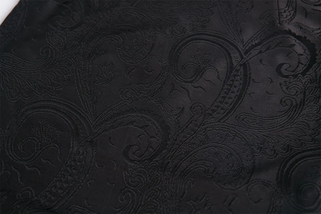 Gothic lace patterned swallow tail skirt with wrap up buttocks designs KW127