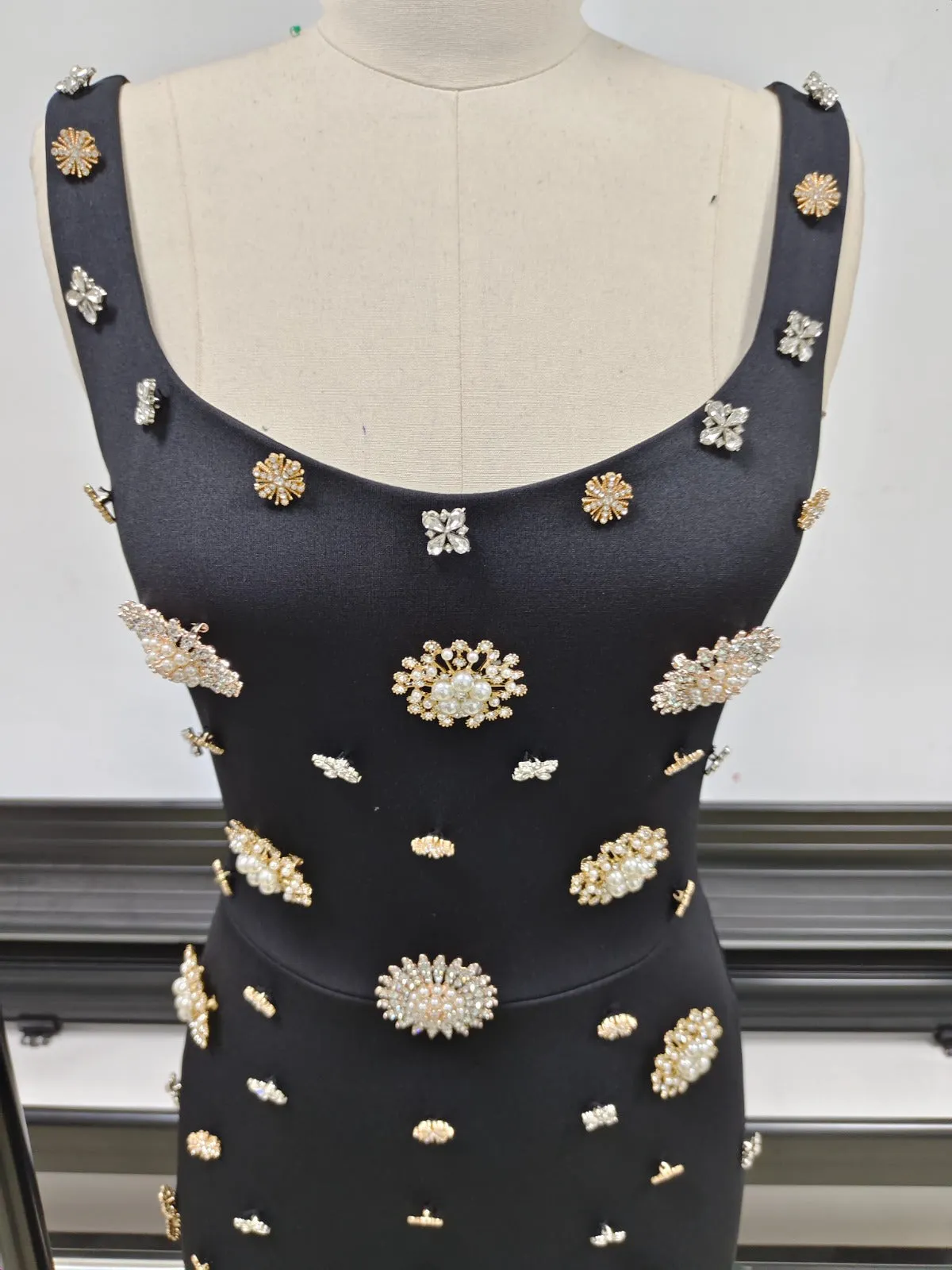 IMOGEN Crystals Maxi Dress