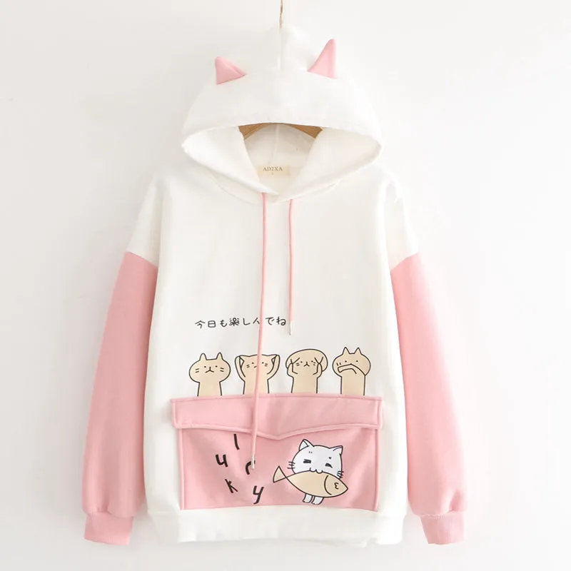 Kawaii Kitty Hoodie