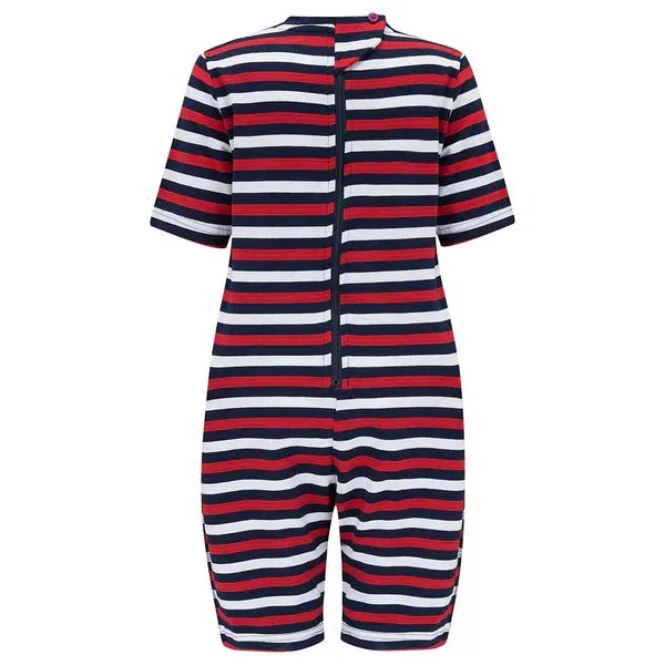 Kaycey Secret Zip Back Jumpsuits - Short Sleeve / Knee Length (Adults)