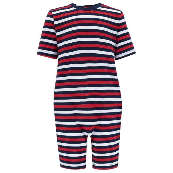 Kaycey Secret Zip Back Jumpsuits - Short Sleeve / Knee Length (Adults)