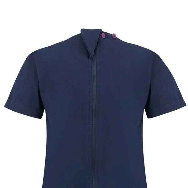 Kaycey Secret Zip Back Jumpsuits - Short Sleeve / Knee Length (Adults)