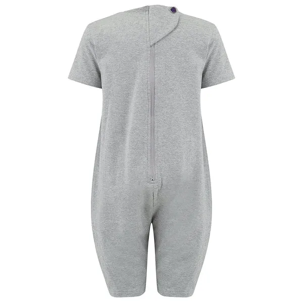 Kaycey Secret Zip Back Jumpsuits - Short Sleeve / Knee Length (Adults)