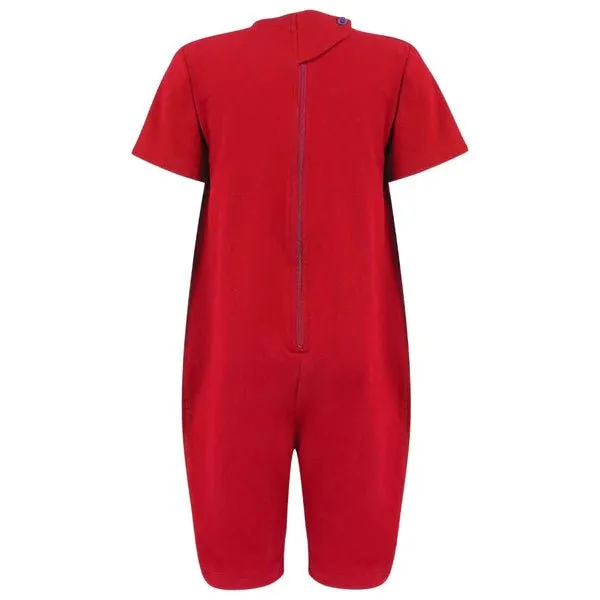 Kaycey Secret Zip Back Jumpsuits - Short Sleeve / Knee Length (Adults)