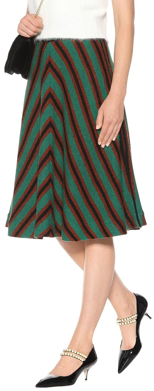 Knit Short Sleeve Cardigan Sweater & Skirt Set
