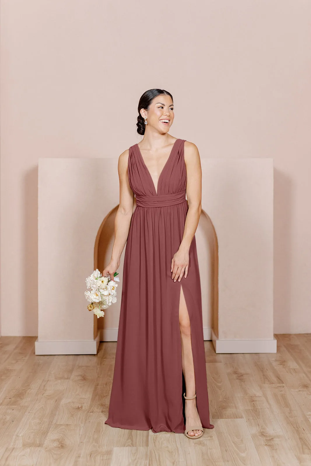 Lanai Chiffon Dress | Ready To Ship | Rosewood